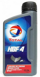 Total ��������� �������� DOT 4, "Brake Fluid HBF 4", 0.5� | ������� 110605 � ��������