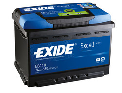 �������������� ������� Exide 74 �/�, 680 � | ������� EB740 � ��������