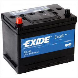 �������������� ������� Exide 70 �/�, 540 � | ������� EB705 � ��������