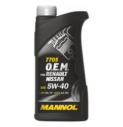 ������ �������� ����� Mannol O.E.M. for Renault Nissan 5W-40 ������������� | ������� 4036021101514 � ��������