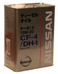 ������ �������� ����� Nissan Turbo X SAE 10W-30 CF-4 DH-1 (4�) ����������������� | ������� KLBF010304 � ��������