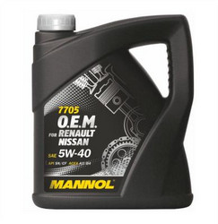 ������ �������� ����� Mannol O.E.M. for Renault Nissan 5W-40 ������������� | ������� 4036021401515 � ��������