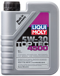 ������ �������� ����� Liqui moly Top Tec 4500 SAE 5W-30 Hc-������������� | ������� 3724 � ��������