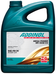 ������ �������� ����� Addinol Mega Power MV 0538 C4 5W-30, 5� ������������� | ������� 4014766241245 � ��������