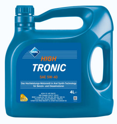 ������ �������� ����� Aral  High Tronic 5W-40, 4�. ������������� | ������� 20634 � ��������