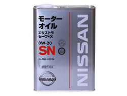 ������ �������� ����� Nissan SN Extra Save X SAE 0W-20 (4�)  | ������� KLAN800204 � ��������