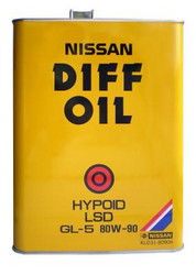 ��������������� ����� � �������� ���: Nissan ��������������� �����  DIFF OIL Hypoid LSD SAE 80W-90 (4�) ,  | ������� KLD3180904 � ��������